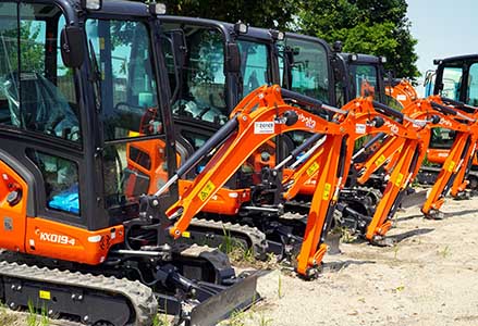 Ensemble de mini-pelleteuses